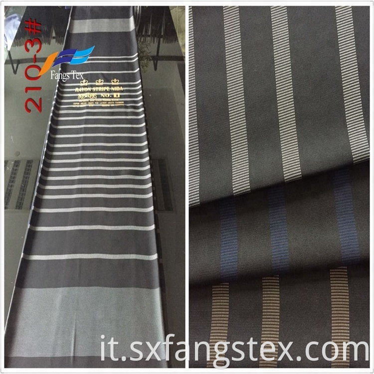 Warmly Polyester Rayon Nida Dubai Striped Knitted Fabrics